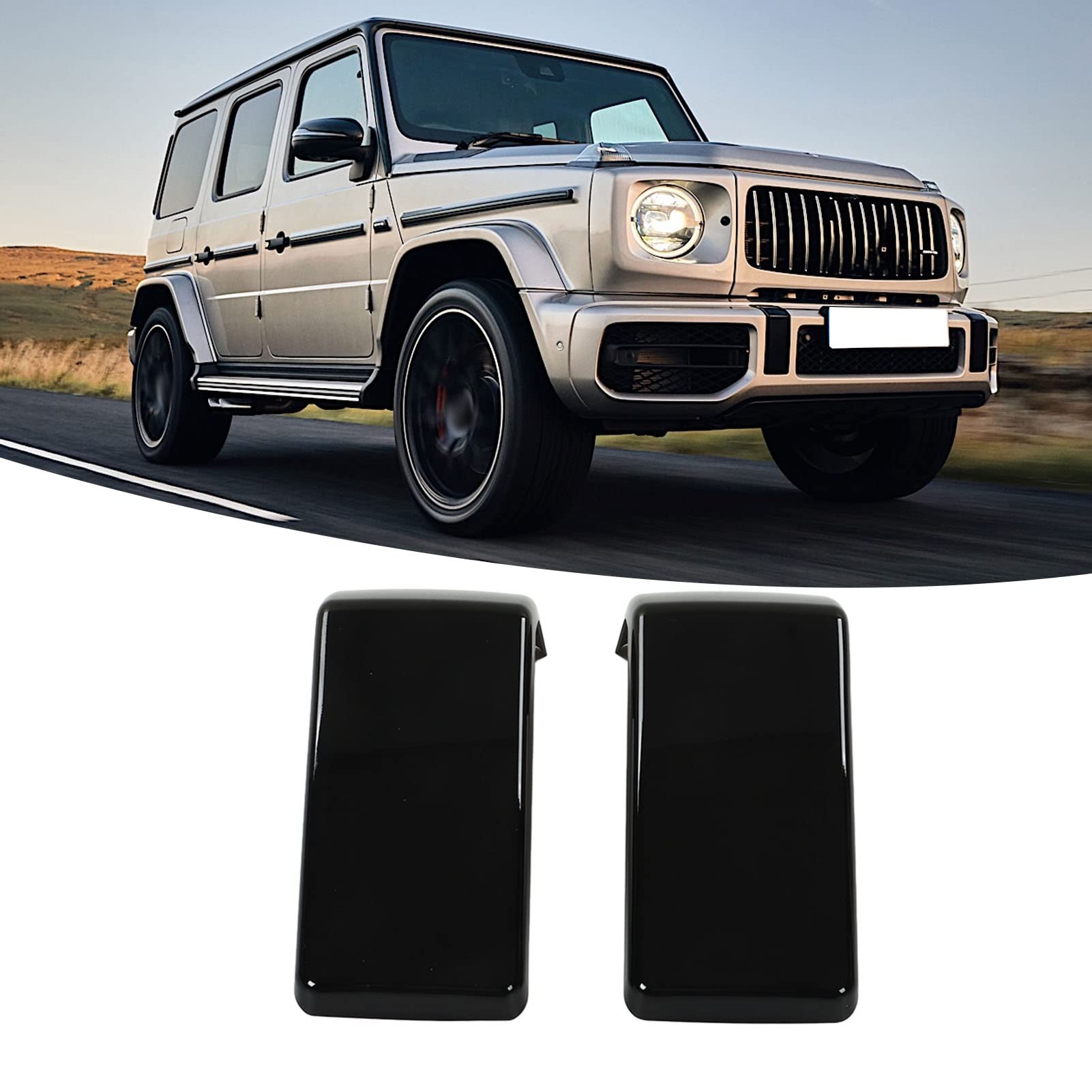 Rivestimento Paraurti Anteriore Lucido Per Mercedes Classe G AMG G63 2019-2020 - Cover Decorativa In ABS