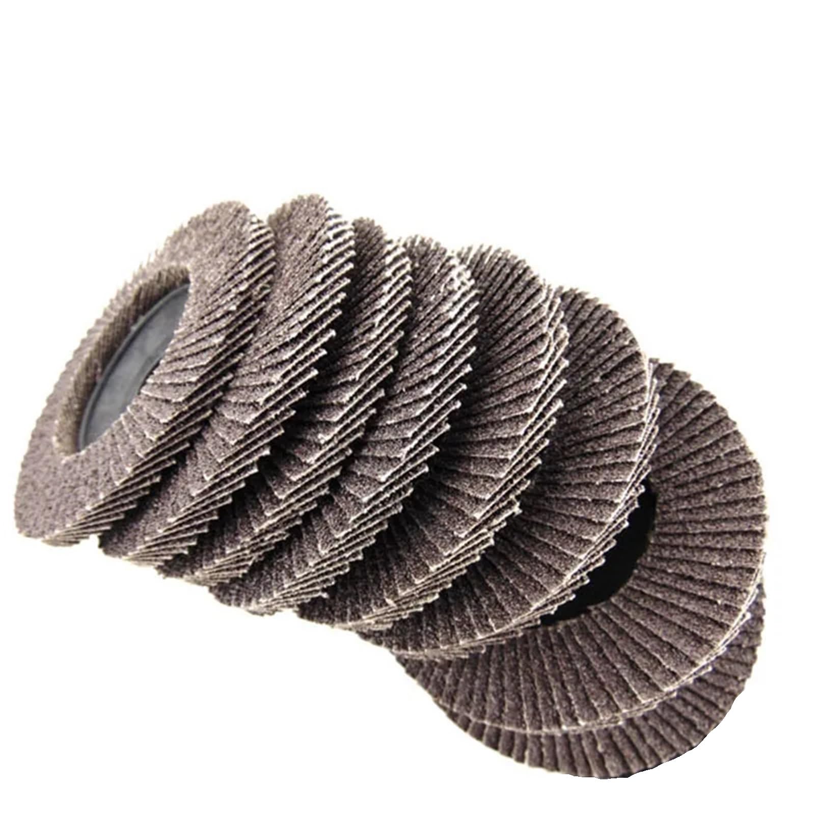 Tarcze listkowe szlifierki kątowej 5 szt. 4,5/5 "115/125 mm 40-120 Grit ścierne ściernice do szlifowania drewna metalowego(6.5,5 Inch 125MM)