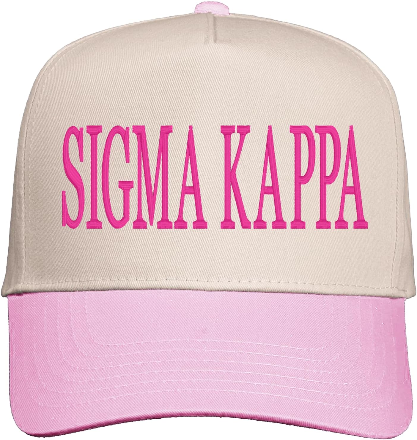 Embroidered Two-Toned Vintage Sorority Hat