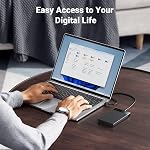UGREEN USB C Pièce jointe du disque dur, USB 3.1 Gen 2 à 2.5 de pouce SATA Les II III SSD HDD Adaptateur externe de logement pour 9.5mm 7mm, PS4, UASP Transfert de données à grande vitesse, jusqu'à 6TB | Compatible avec 2.5" SATA SSD/HDD, Samsung 870 EVO, Crucial, Kingston, WD
