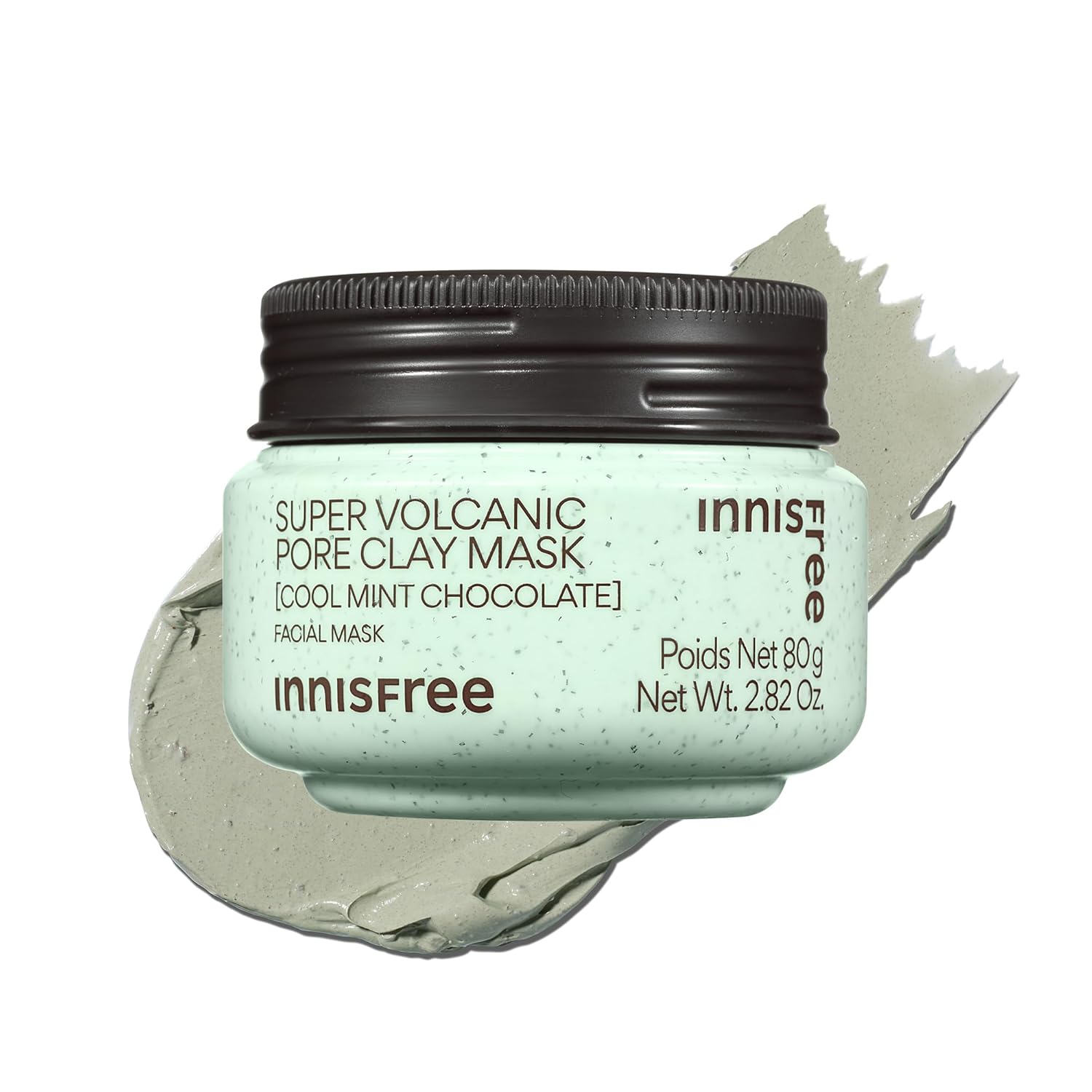 Innisfree Super Volcanic Clay Masks - Pore & Sebum Clay Mask for Oily Skin, Dual Mask for Normal to Dry Skin, Available in Limited Edition & Gift Sets