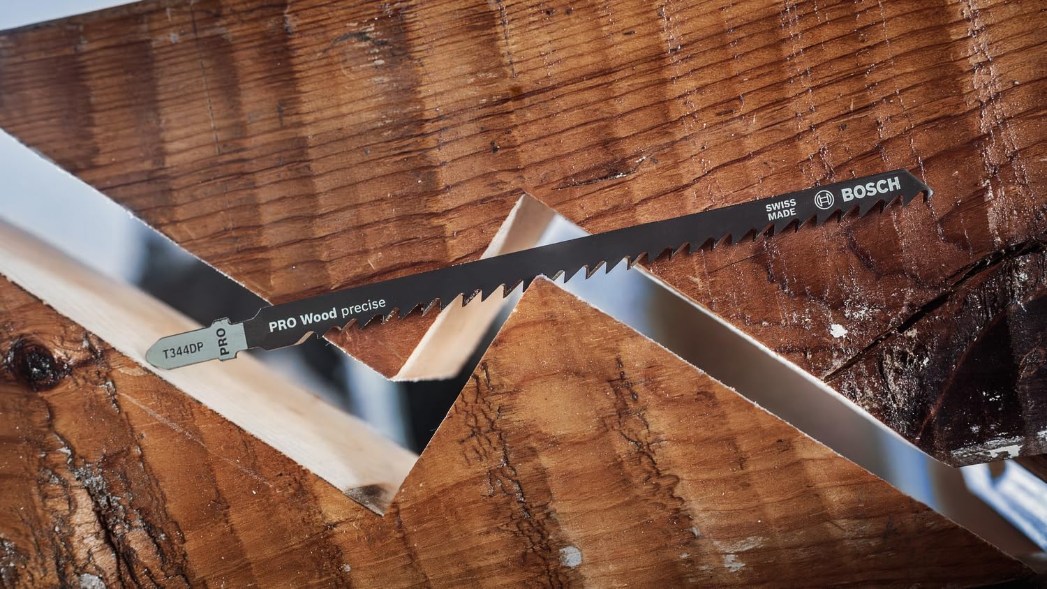 Bosch 5 x dekupaj testere bıçağı T 344 DP Precision for Wood (yumuşak ahşap, kalın iş parçası, profesyonel aksesuar dekupaj testere)