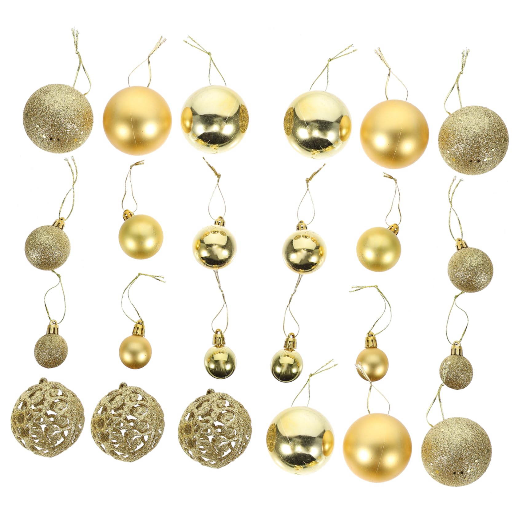 IMIKEYA 100pièces Boîte de Décorations de Noël Suspendues pour Sapin de Noël Pendentifs Décoratifs pour Arbre