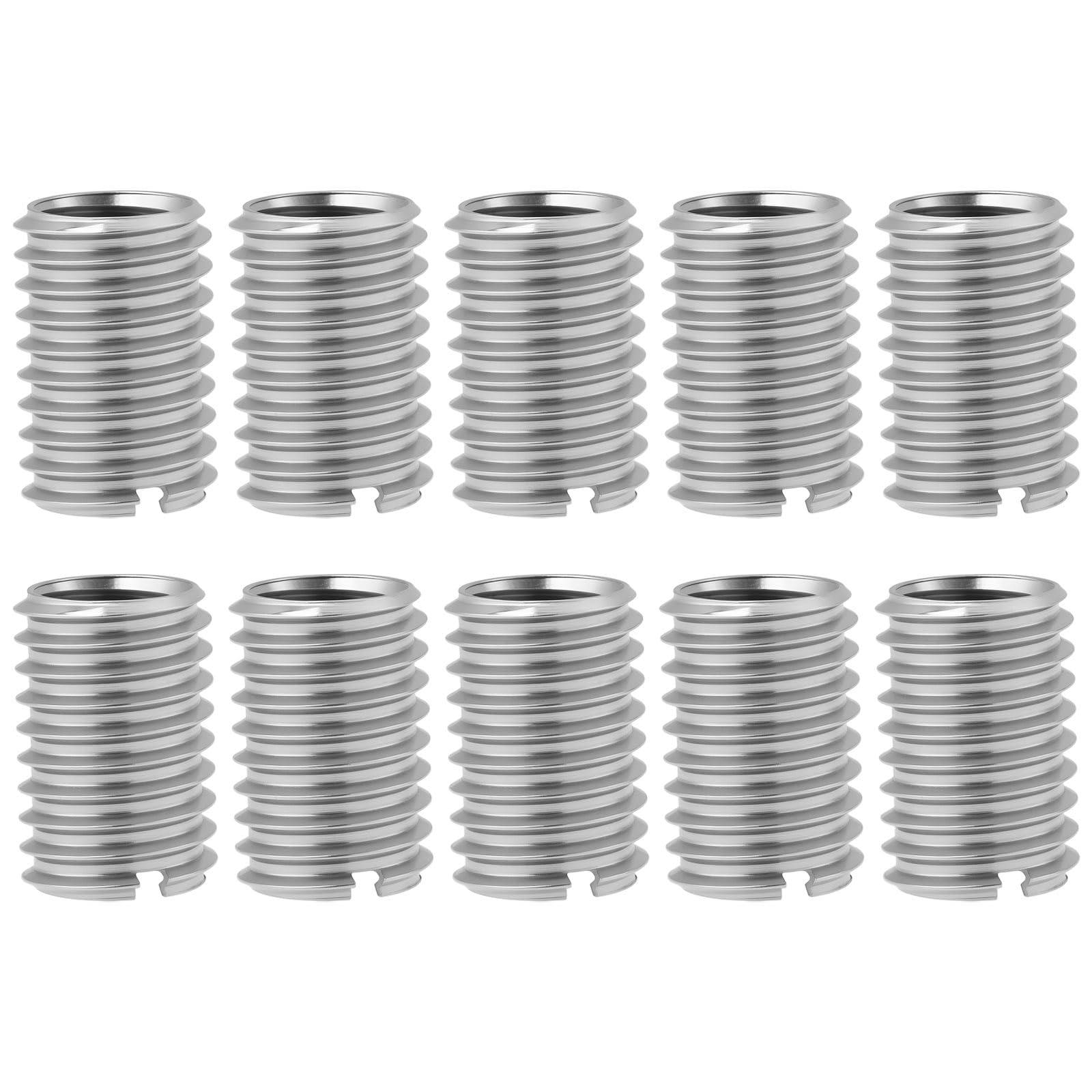SG Store 10Pcs M10x1.5 Male to M8x1.25 Female Insert Thread Adapters Sleeve Reducing Nut for Automotive Electronic Communications Computers