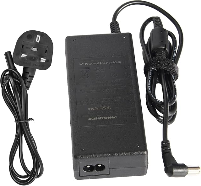 ARyee 19.5V 4.7A 90W AC Adapter Laptop Charger Compatible with Sony Vaio VGP-AC19V33 VGP-AC19V37 VGP-AC19V32 VGP-AC19V31 PCG-61611M PCG-71911M VGN VPC Series (6.5 * 4.4mm)