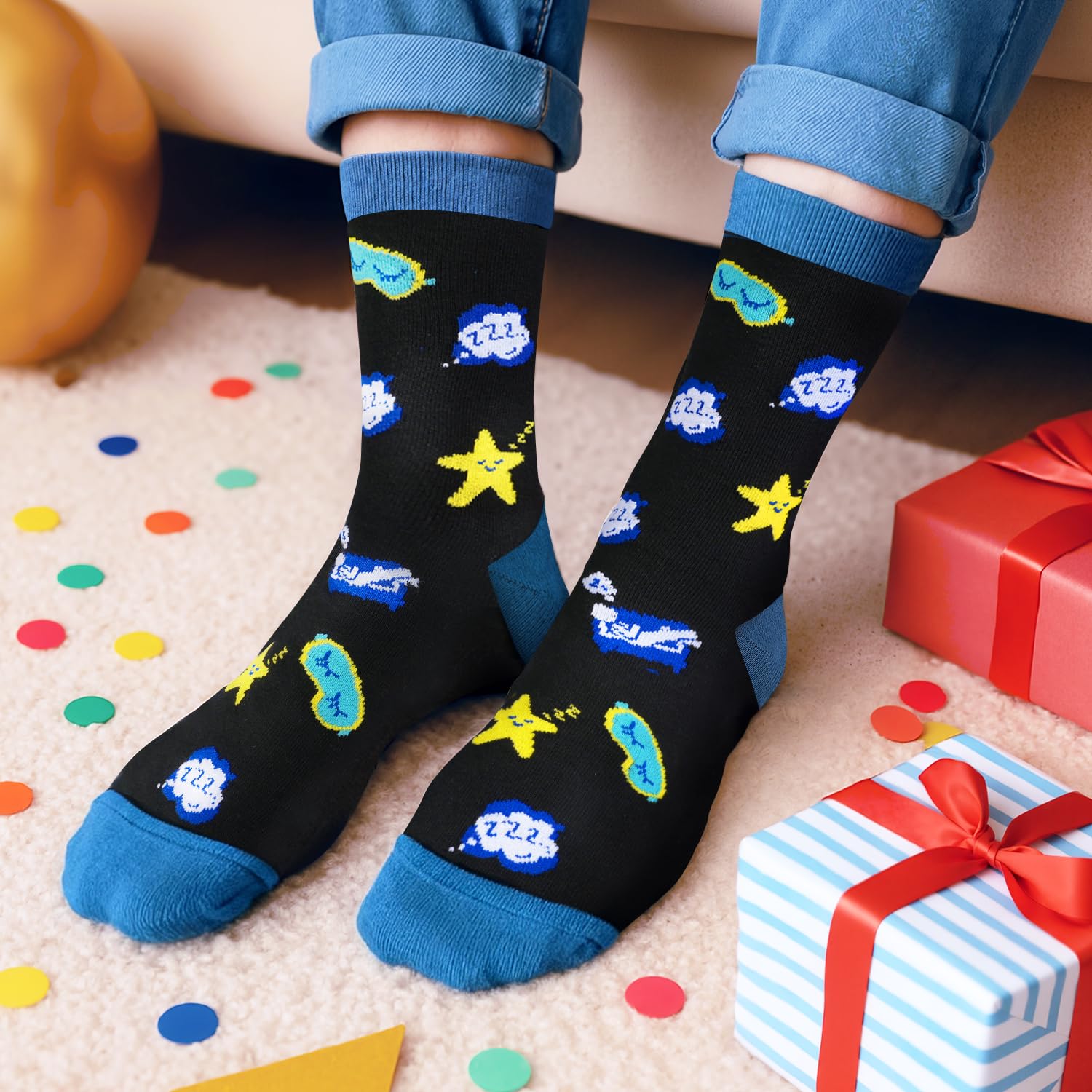 iZoeL Calzini Uomo Donna Calzini Divertenti/Fantasia/Natalizi/Termici/Invernali Se vedi Questo, Portami Del - Regali Natale Capodanno San Valentino per Papà Mamma Marito Moglie Fidanzata Fidanzato