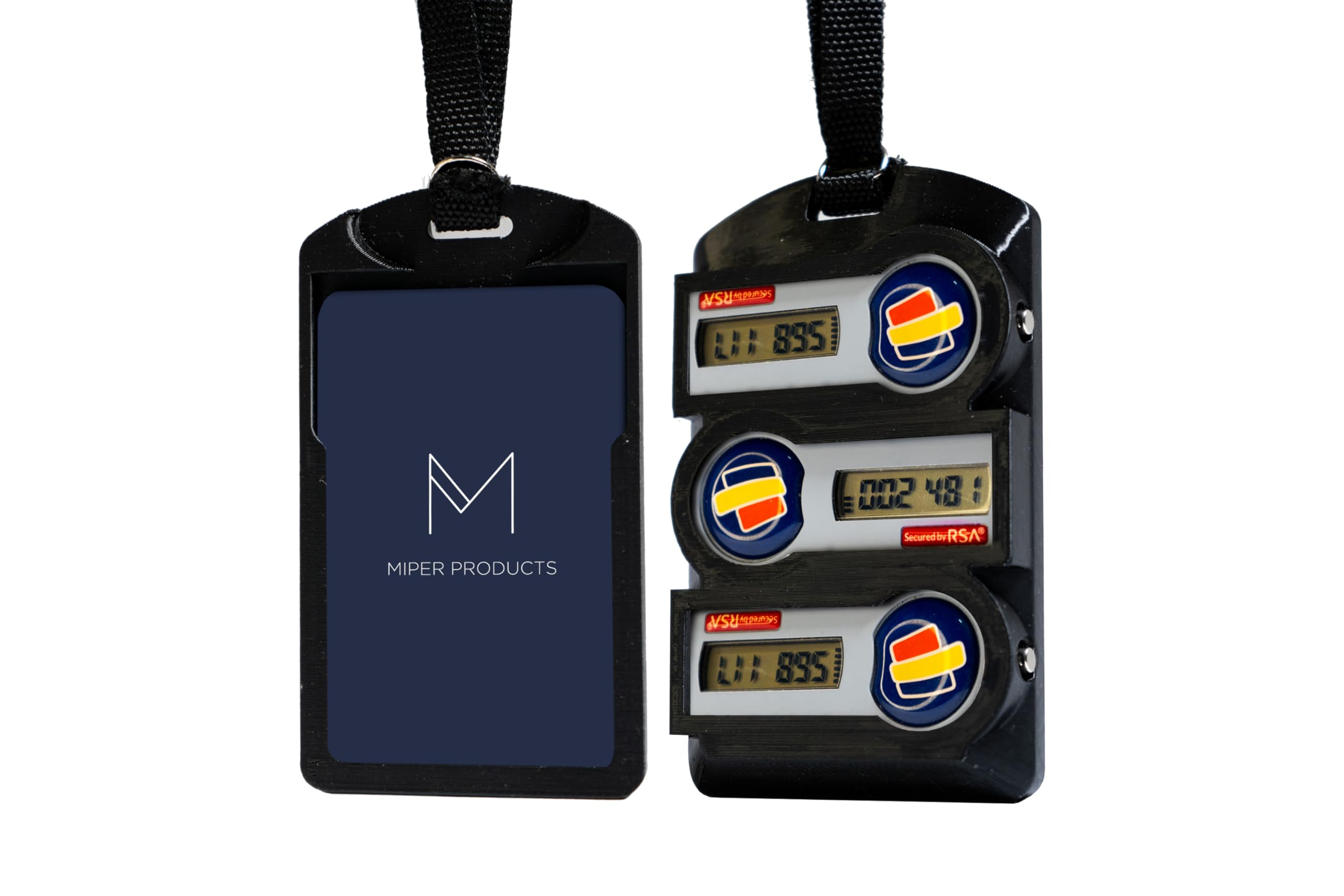 Rsa Token Badge Holder/for Id Cards/Portable/Badge Holder with Rsa Token Slot / (Holds up to 3)