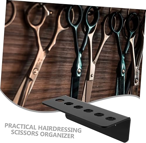 Miniatura 6 de Soporte de tijeras de acrílico para peluquería, organizador de almacenamiento de tijeras de peluquería con múltiples ranuras para herramientas y