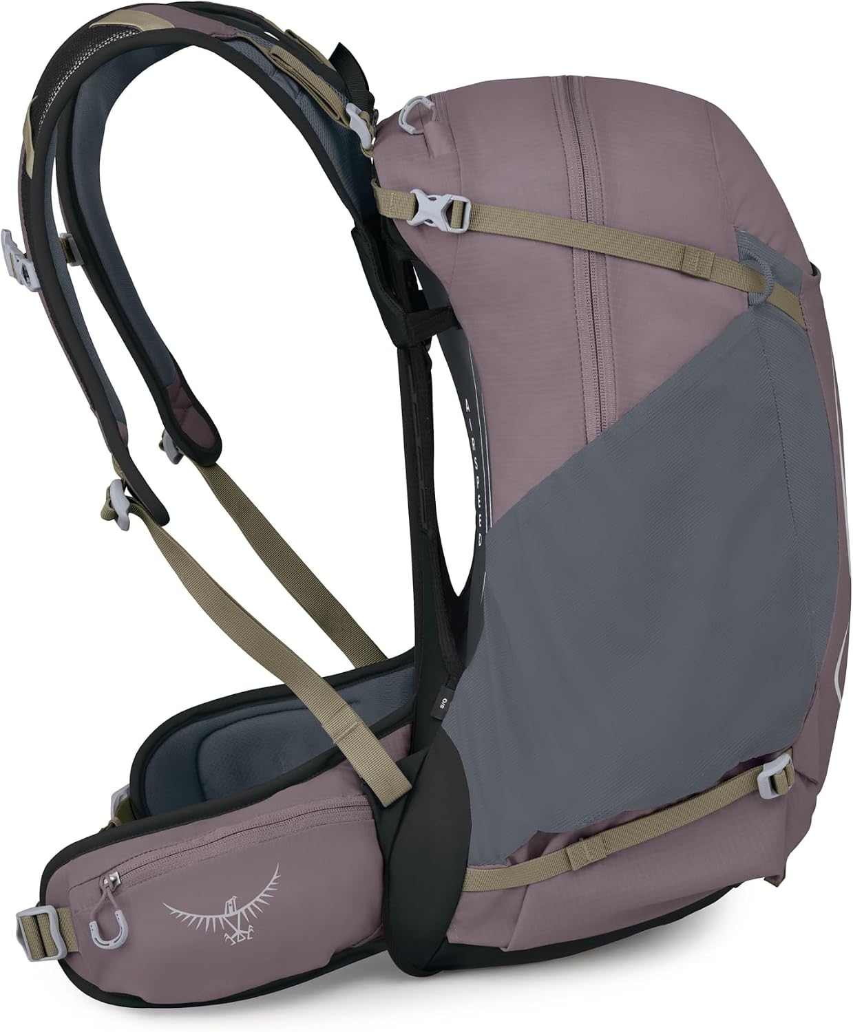 Osprey Hikelite 28L Durable Hiking Backpack - Travel Daypack with Rain Cover for Men and Women, Graphite Purple
