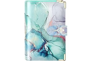 A6 Refillable 6 Ring Faux Leather Budget Binder