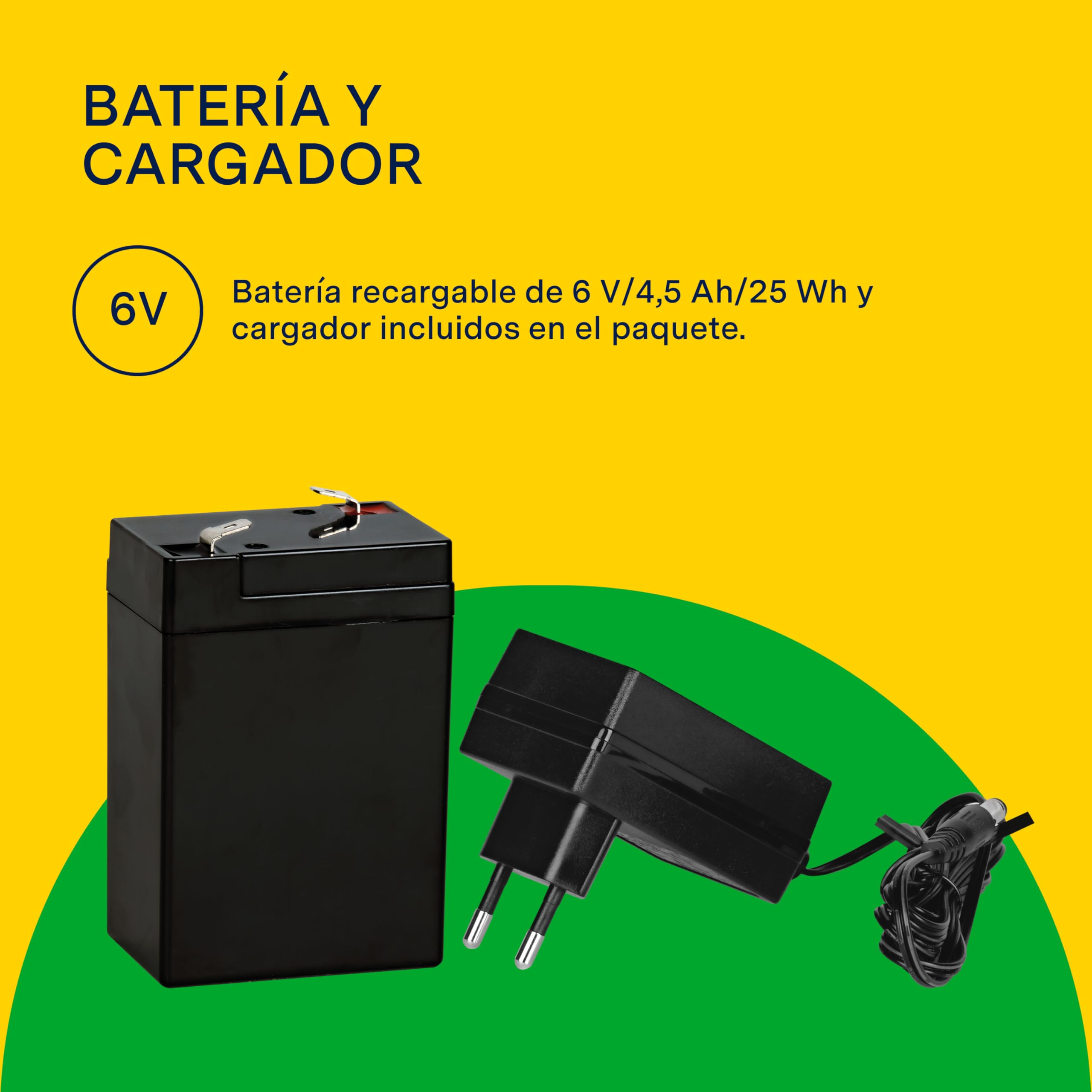 Peg Perego John Deere Mini Tractor - Tractor Eléctrico Montable 6V para Niños Desde 1 Año con Batería Recargable, Luces LED, Claxon, Sonidos y Melodías