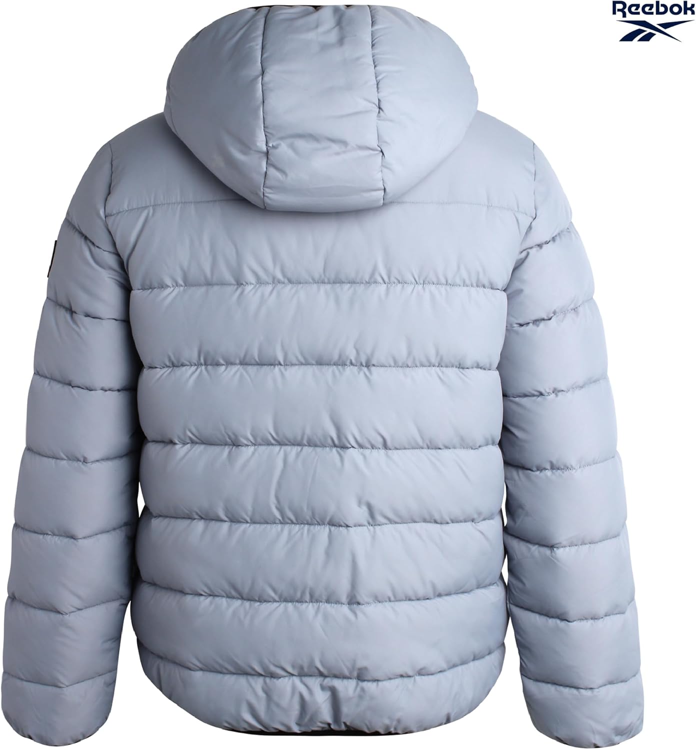 Reebok Mens Winter Jacket - Heavyweight Sherpa Lined Puffer Parka Mens Winter Coat - Insulated Quilted Ski Jacket for Men - Image 6