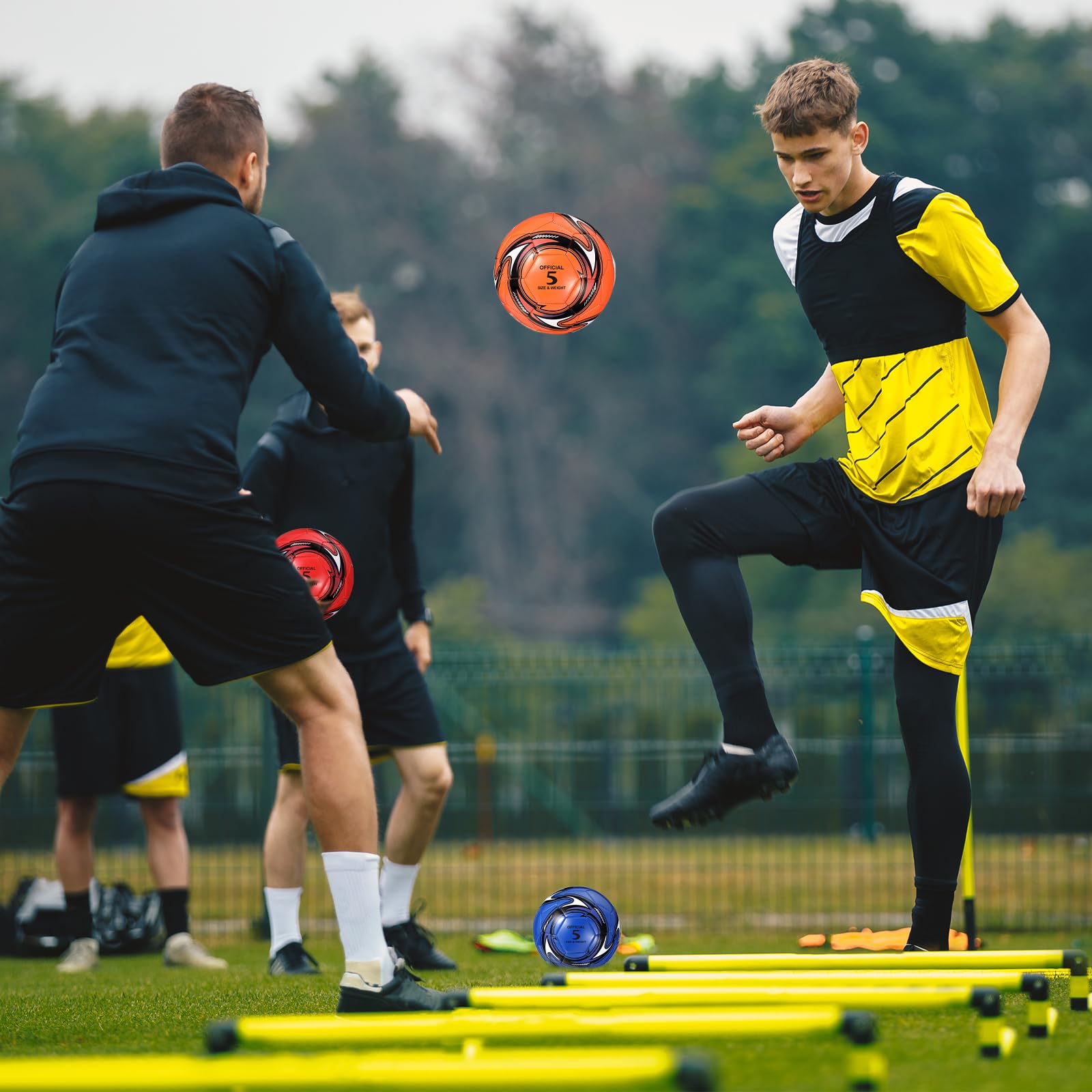 12er-Set Fußbälle (Größe 3) Mit Springseil & Pumpe – Ideal Für Sport, Schule, Spende & Outdoor-Spaß