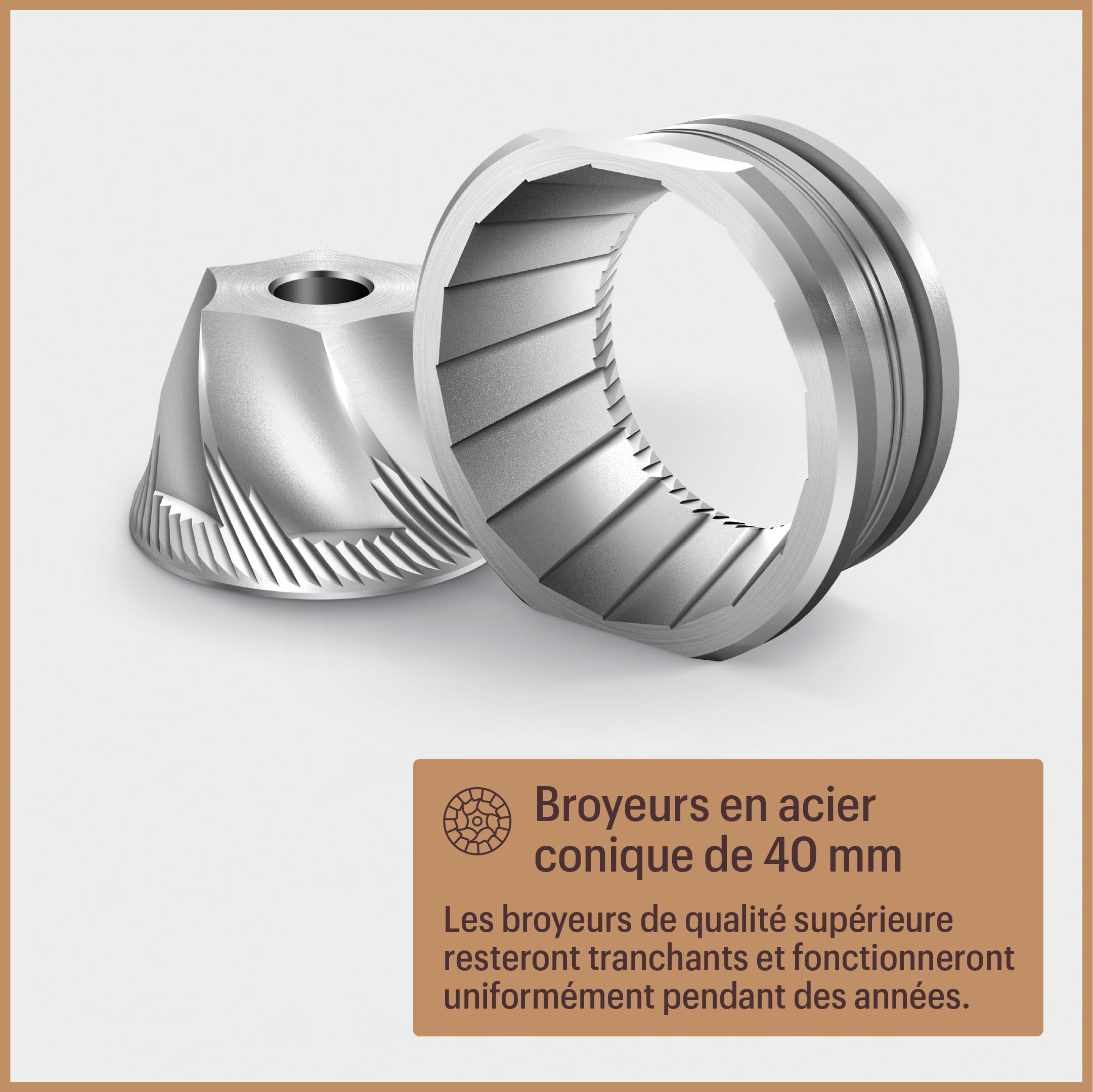 Baratza - Moulin à café Encore 230V - Moulin électrique - 40 Réglages de Mouture Individuels, Broyeur Cafe Grain, Accessoires pour Barista - Blanc