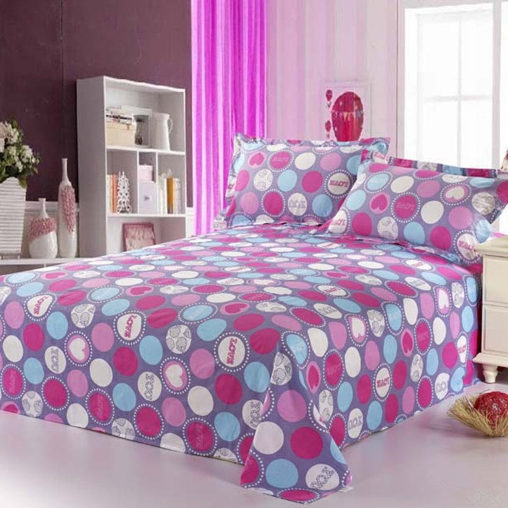 Drap plat Dortoip en coton pour lit simple ou double 160x230cm B