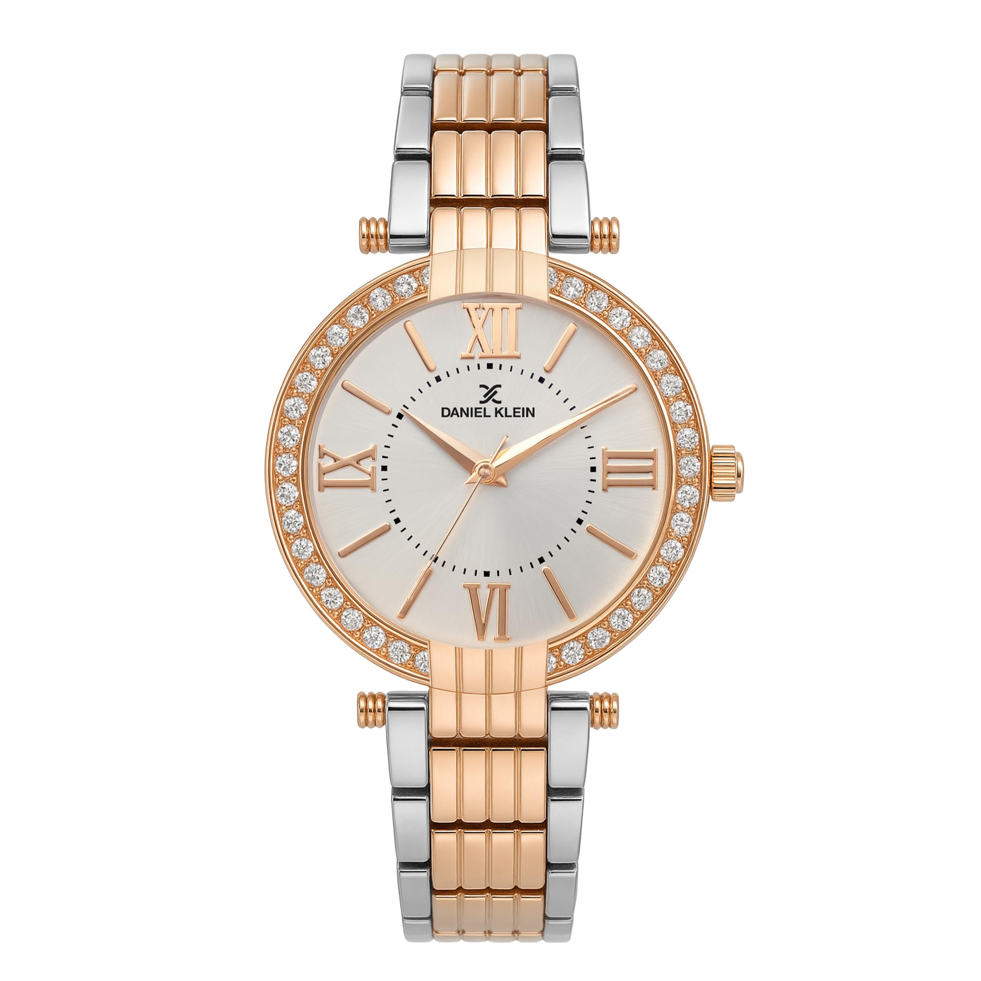 Metal Analog Silver Dial Women's Watch-Dk11138-5-image-2
