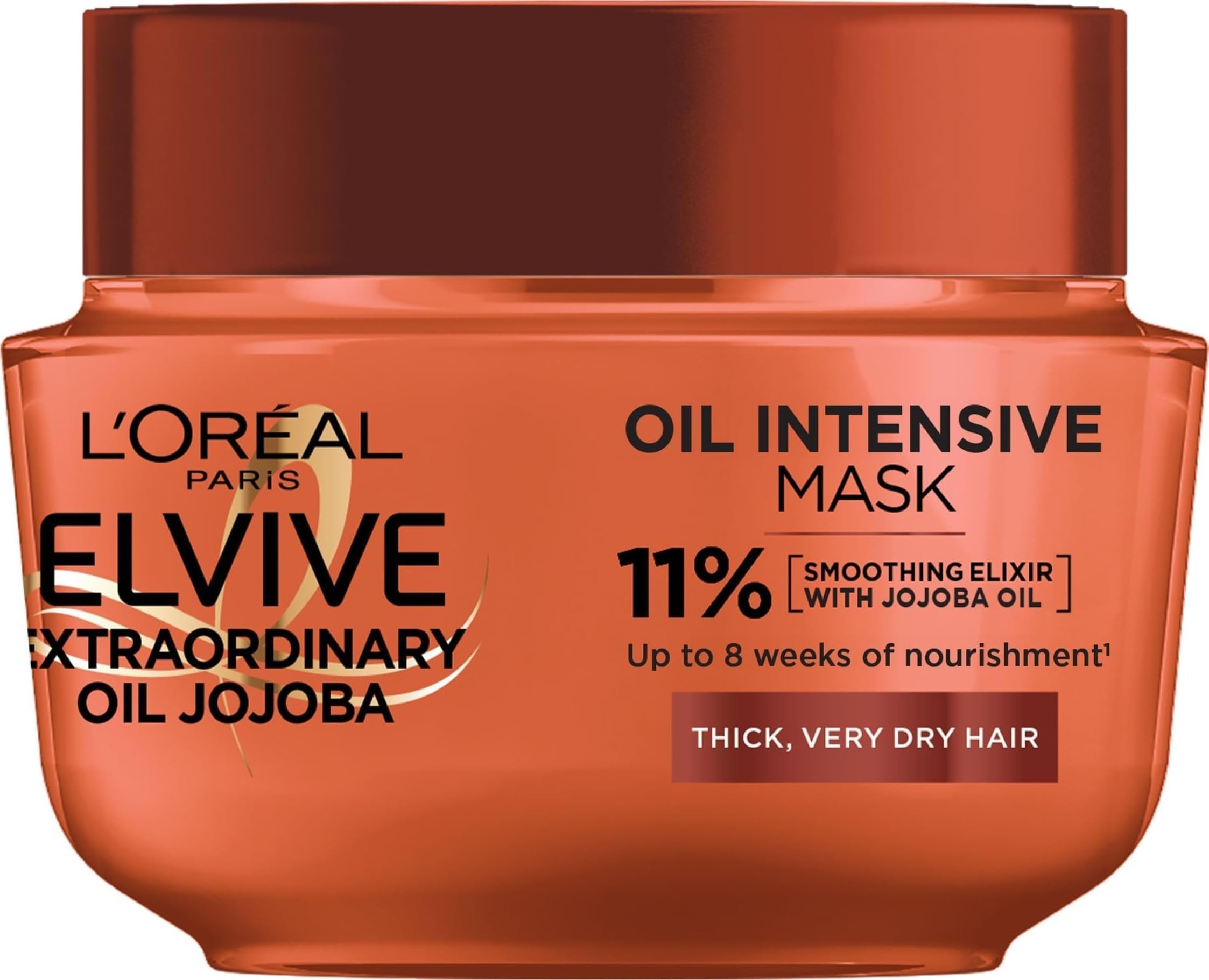 L'Oréal Paris Elvive Extraordinary Oil Jojoba, Hair mask, 300ml jar