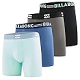 Mens Underwear 4 Pack Microfiber Performance Boxer Briefs for Men