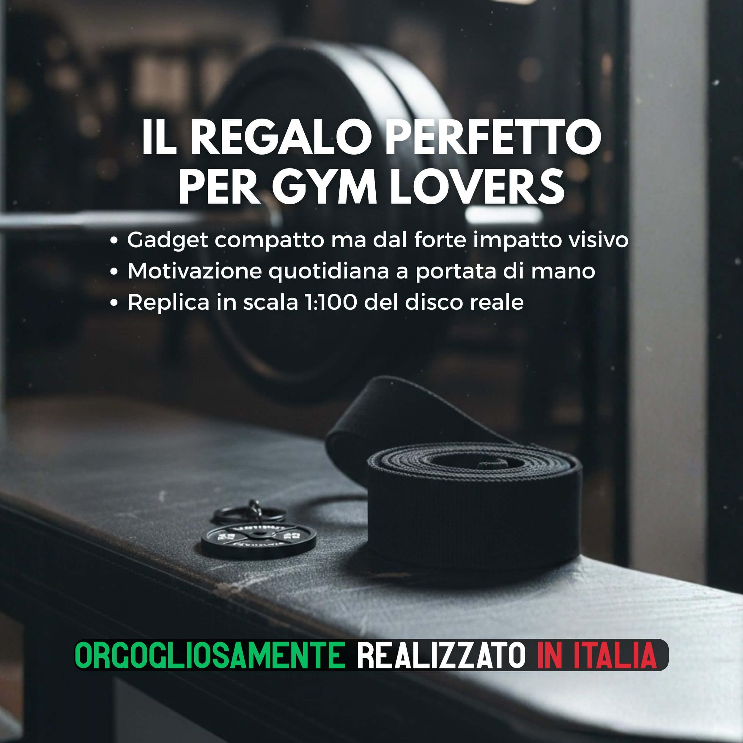Portachiavi Disco Palestra 20kg Old School, Gadget Motivazionale Bodybuilding e Fitness, Idea Regalo Sportivi, Personal Trainer, Crossfit