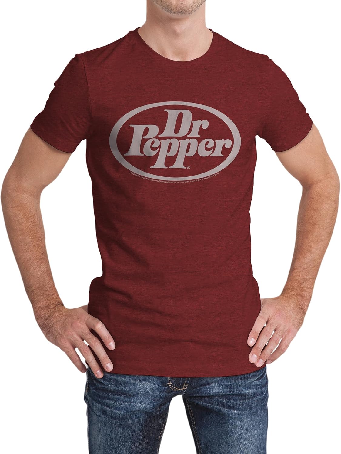 Tee Luv Men's Dr Pepper Oval Logo Shirt - Image 2