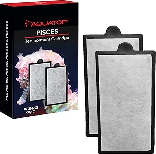 Aquatop Pisces Replacement Carbon Cartirdge 2 Pack, Fits All Pisces All in One Aquarium Models, PCS-RCI
