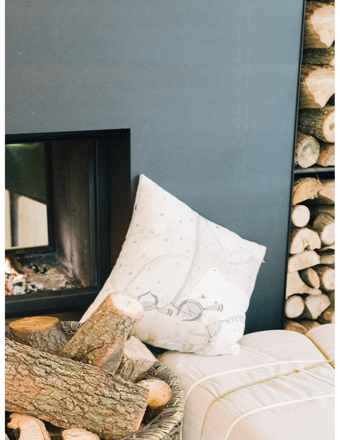 JARDIN202 - Capazo de Esparto con Asas Decorativo | Capazo Fibra Natural Sostenible | Cesto para Leña | 66 x 49 x 33 cm - — view 5