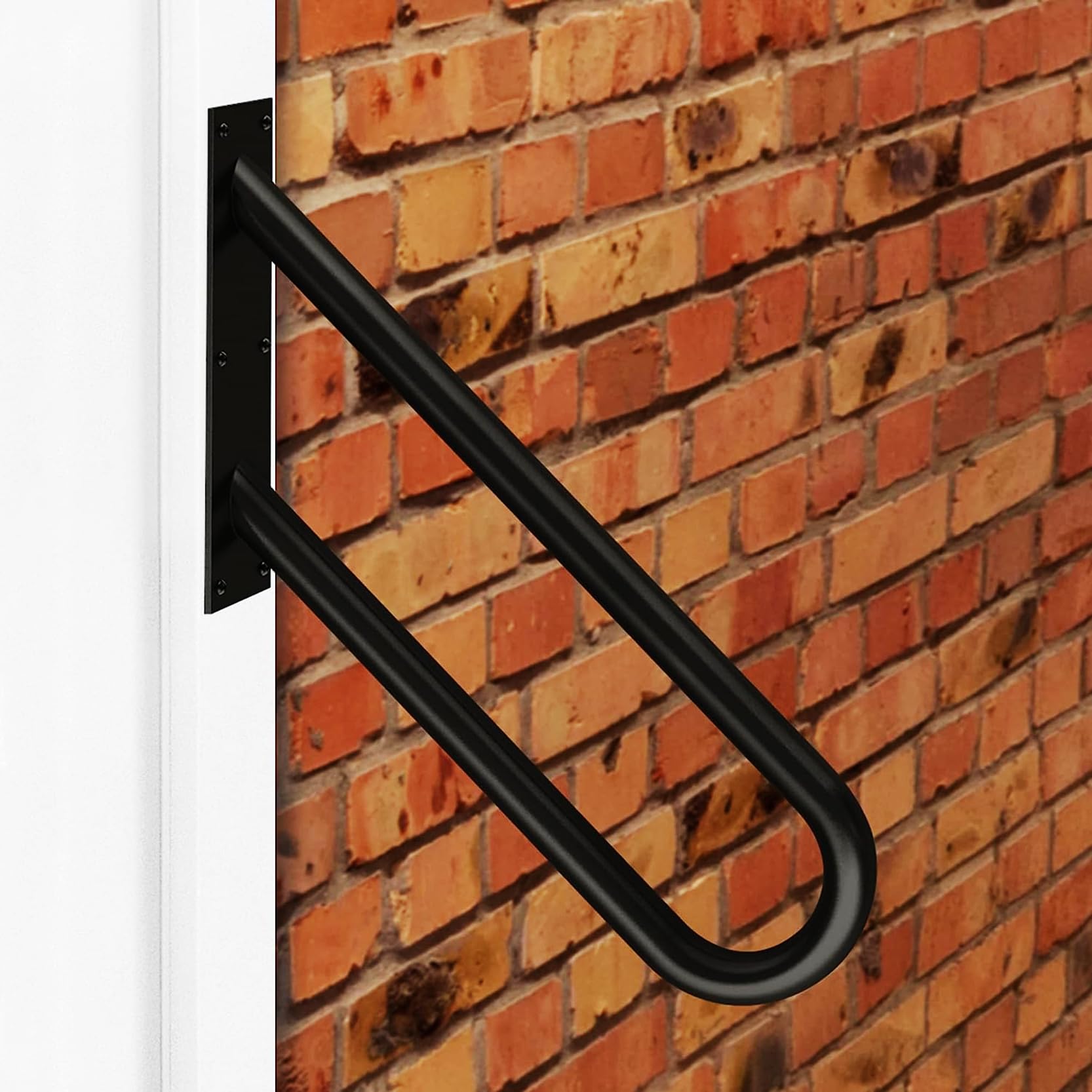 FKXSXAZ Handrail for Outdoor Steps 19.7" Safety Grab Bar Stairs U Shaped Wall Mounted Stair Railing，Hand Railing Garage Entry Interior or Exterior Stairway(Size:70cm/27.6)