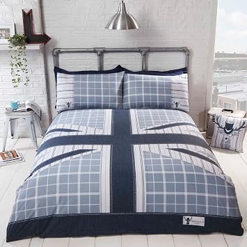 Rapport Cool Britannia Single Duvet Cover Set - Blue