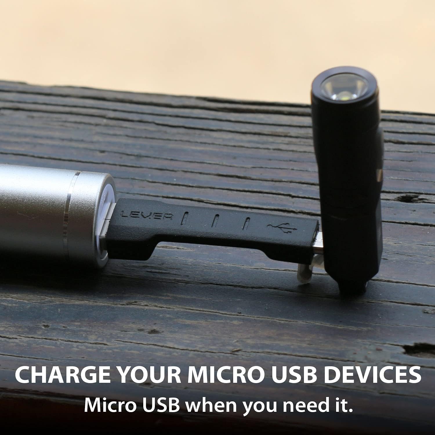 One-Day Sale: Up to 70% Off Lever Gear CableKit - Portable Micro USB Keychain Charger Cord. Includes Micro USB Cable, Secondary Adapter, Carry Case & SIM Tool. Micro USB Key Chain Charging Cable Kit. (6 Pack, USB-C Adapter)
