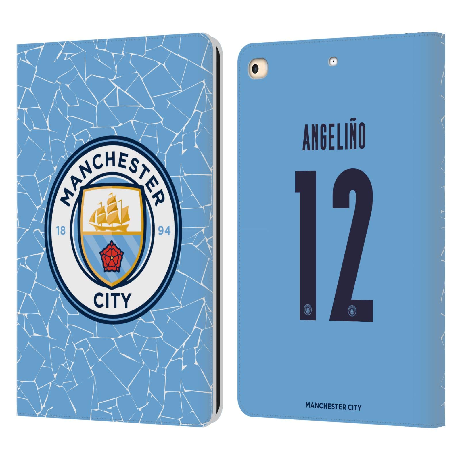 Housse iPad 9.7 Man City Protection Cuir Tablette Apple 2017 2018 - 7