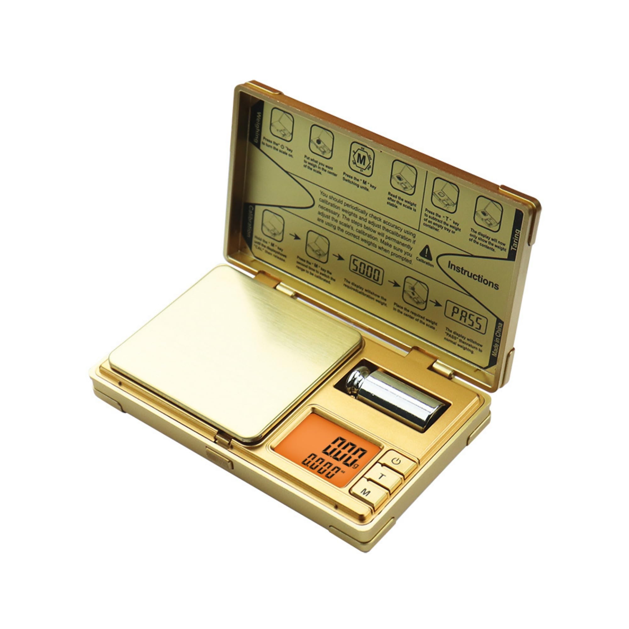Atom A 430 Digital Jewelry Weighing Scale 600g x 0.01g Precision Pocket Scale with Backlit LCD, Tare, PCS, Multiple Weighing Modes for Gold, Diamond & Powder – A 100 Series-image-14