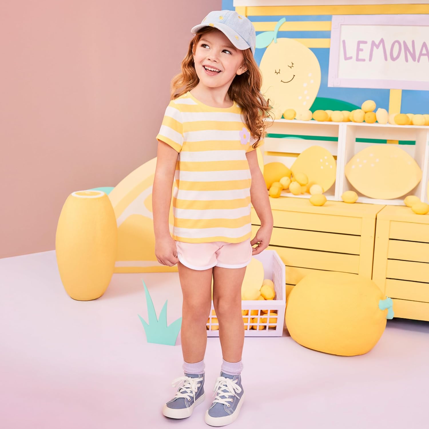 Garanimals Baby & Toddler Girl Tees - Short Sleeve Tees - Kid's Casual Crew Neck - Size 0-6T - 4 Pack - Image 2