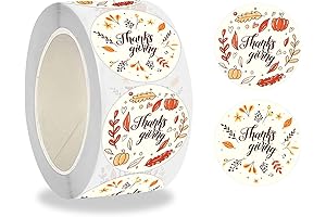 500 PCS Fall Stickers Happy Thanksgiving Stickers