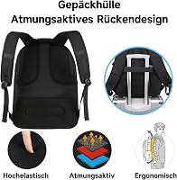 MATEIN Laptop Hátizsák Férfi Iskolai Backpack Fiúk Tinédzserek 6