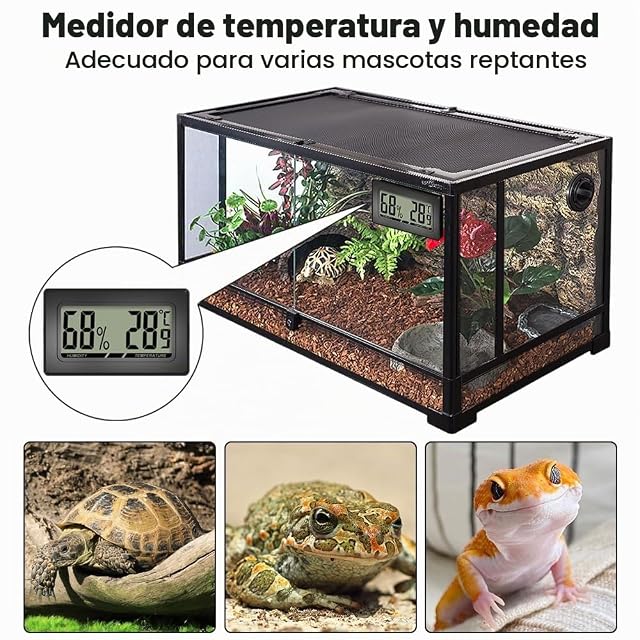 Foto 7 de 7 de 2/3 Unids Termómetro Tanque Reptil Inalámbrico