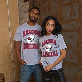Junk Food Clothing x NFL - Arizona Cardinals - Team Helmet - Unisex Adult Short Sleeve Fan T-Shirt for Men and Women - Size Medium