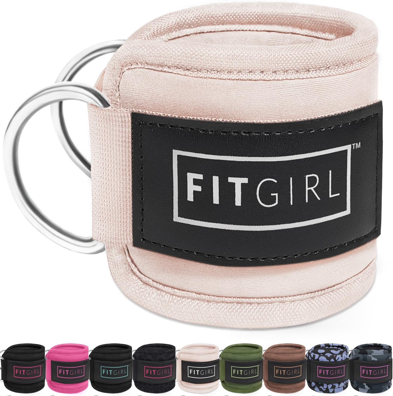 FITGIRL Ankle Strap for Cable Machine – Premium Padding and Comfort for Cable Exercise Machines, Cable Exercise Attachment for Home & Gym, Glute Workouts - Kickbacks, Leg Extensions, Hip Abductors