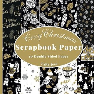 Cozy Christmas Scrapbook Paper: Decorative Craft Paper, Craft Card Making, 20 Double-Sided Sheets