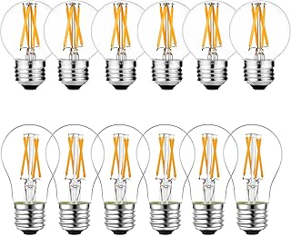 Bundle of Dimmable G16.5 Light Bulb and Non-Dimmable A15 led Edison Bulb...