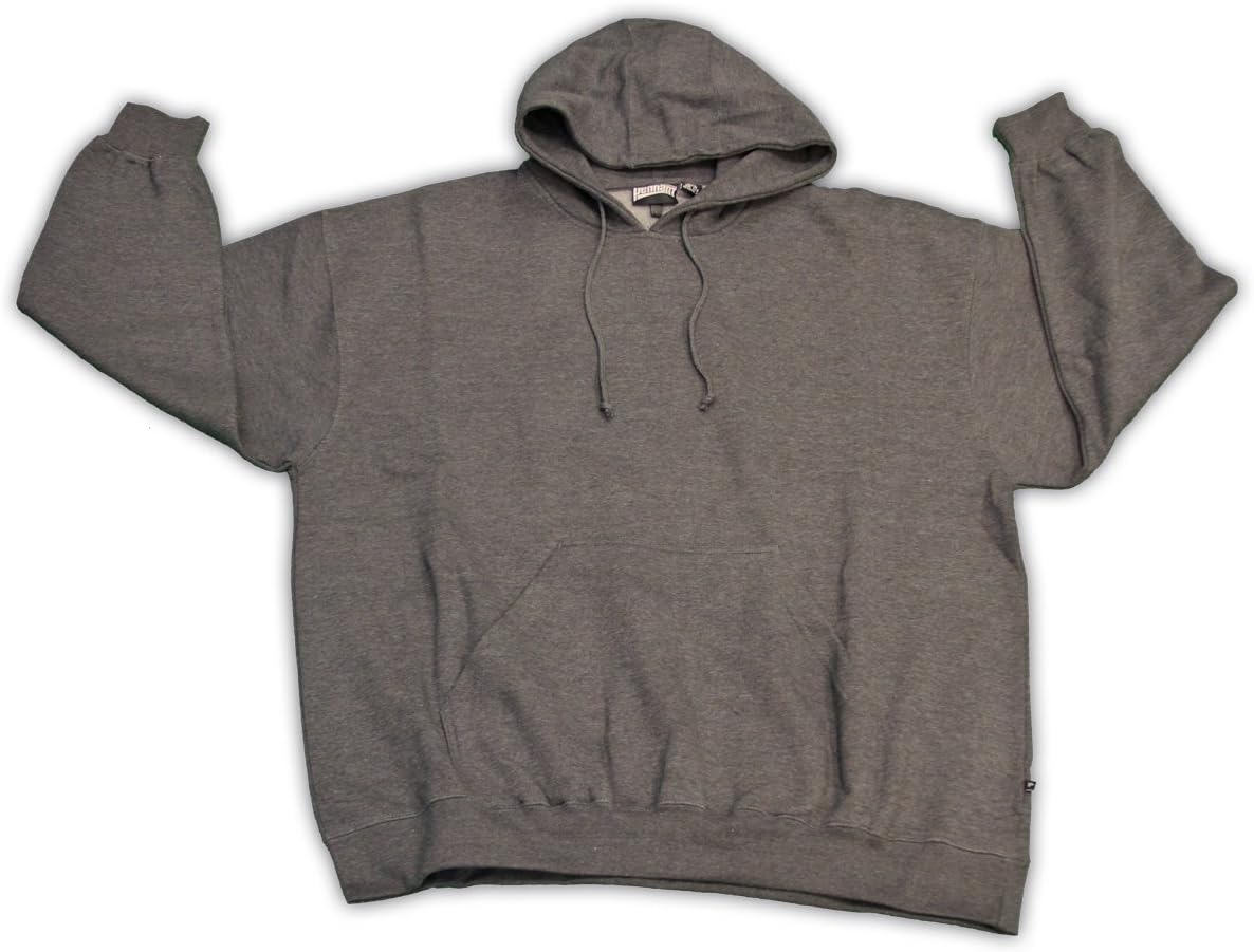Pennant Mens Big and Tall Beefy Pullover Fleece Hoodie (GREY 5X)