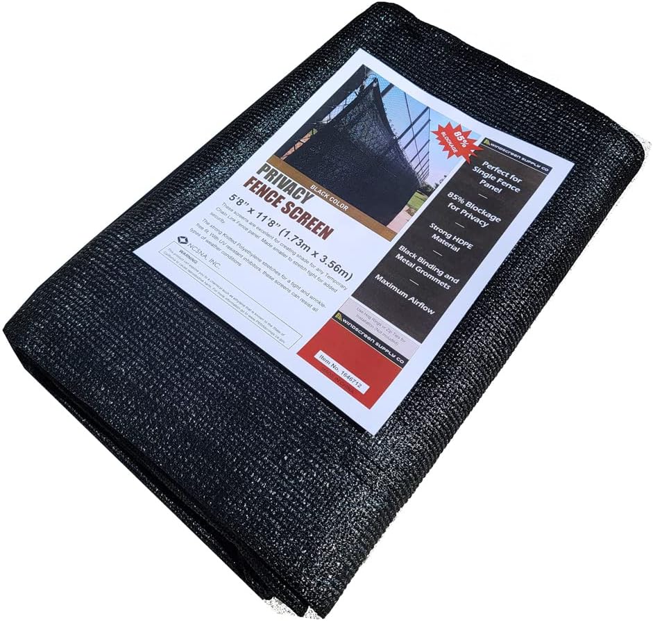 WindscreenSupplyCo Knitted Shade Cloth 6ft x 12ft 85 Sunblock Kennel Shade Cover