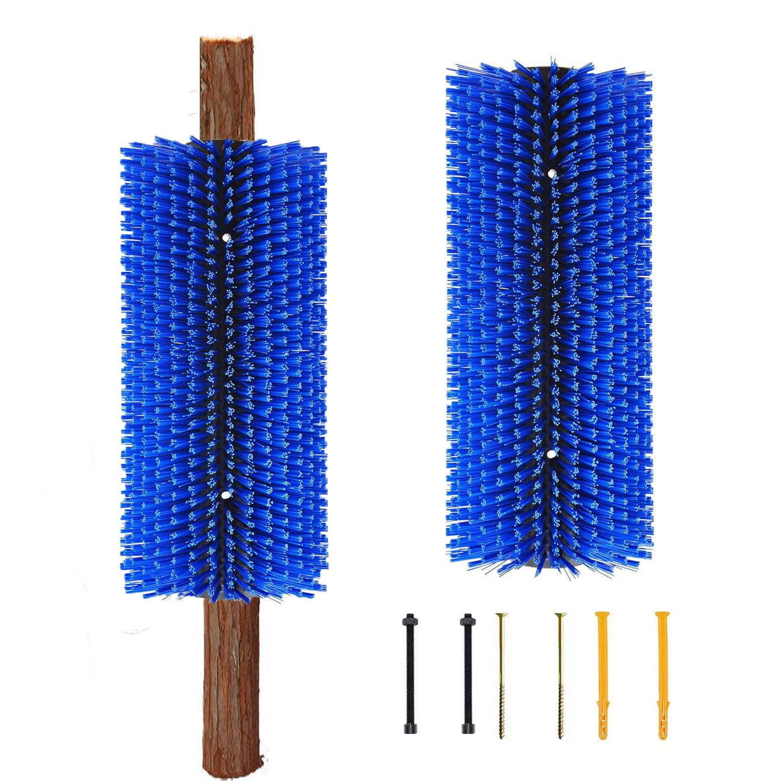 cepillo de masaje de animales de ganado ,2 cepillos de ganado,semicírculo ,Masaje y peinado ,Alivia El Picor De Espalda ,con tornillo ,Resistentes y Fáciles de Instalar,para caballo,mula,bu