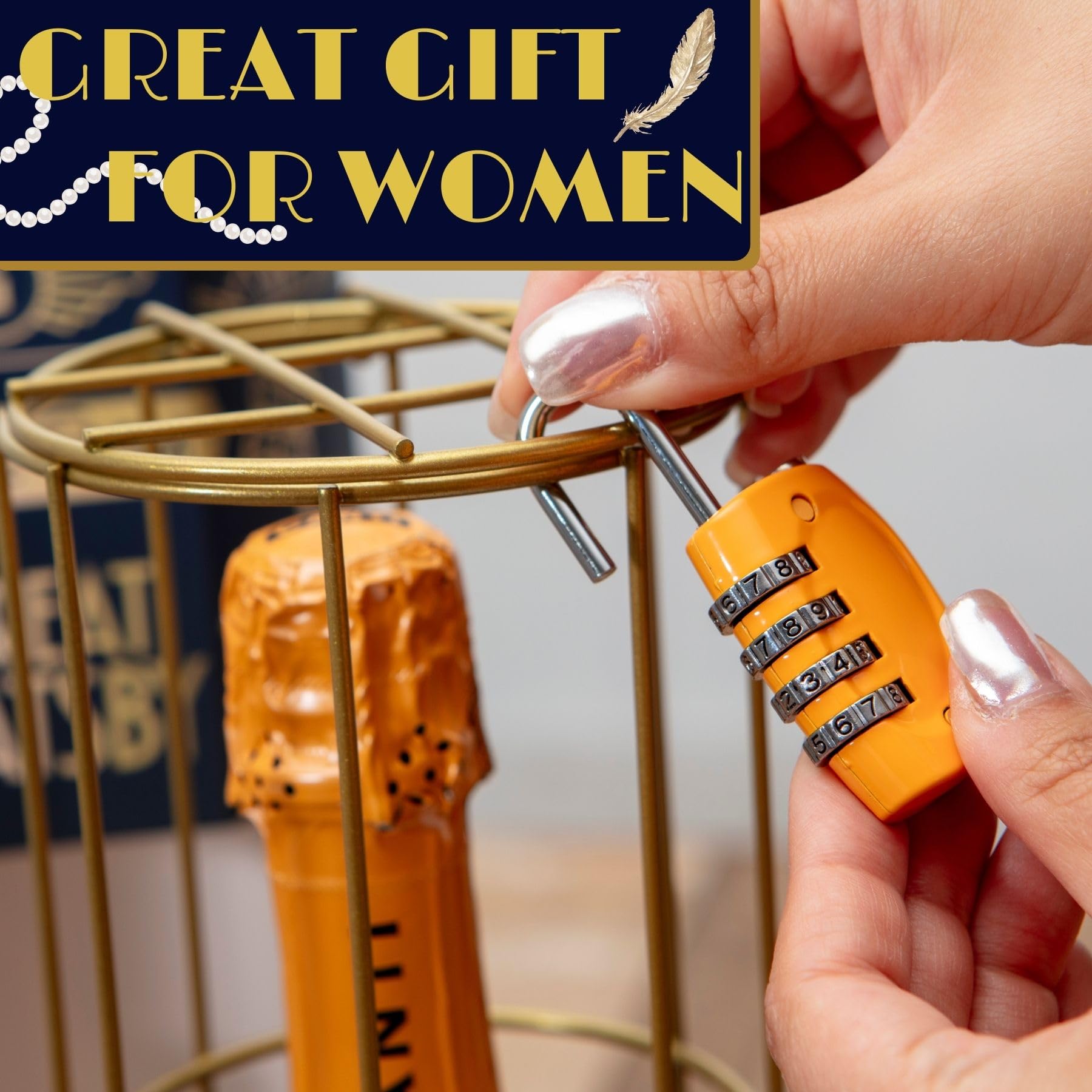 Boxer Gifts The Great Gatsby Wine Escape Room Game - Brain Teaser Puzzle Box für Erwachsene, Ausgefallenes Geburtstagsgeschenk für Männer, Wein Geschenkset Idee