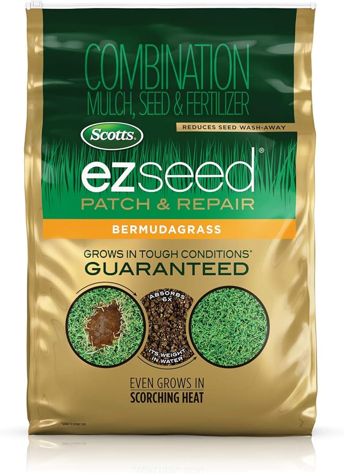 Scotts EZ Seed Patch & Repair Bermudagrass Combination Mulch, Bermudagrass Seed