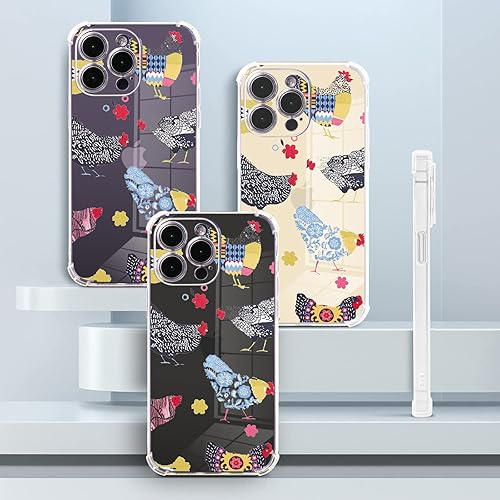 Vista 263 de Roemary Buffertech - Funda protectora para iPhone 13 Pro Max con diseño Golden Retriever, diseño de arcoíris con protector de pantalla