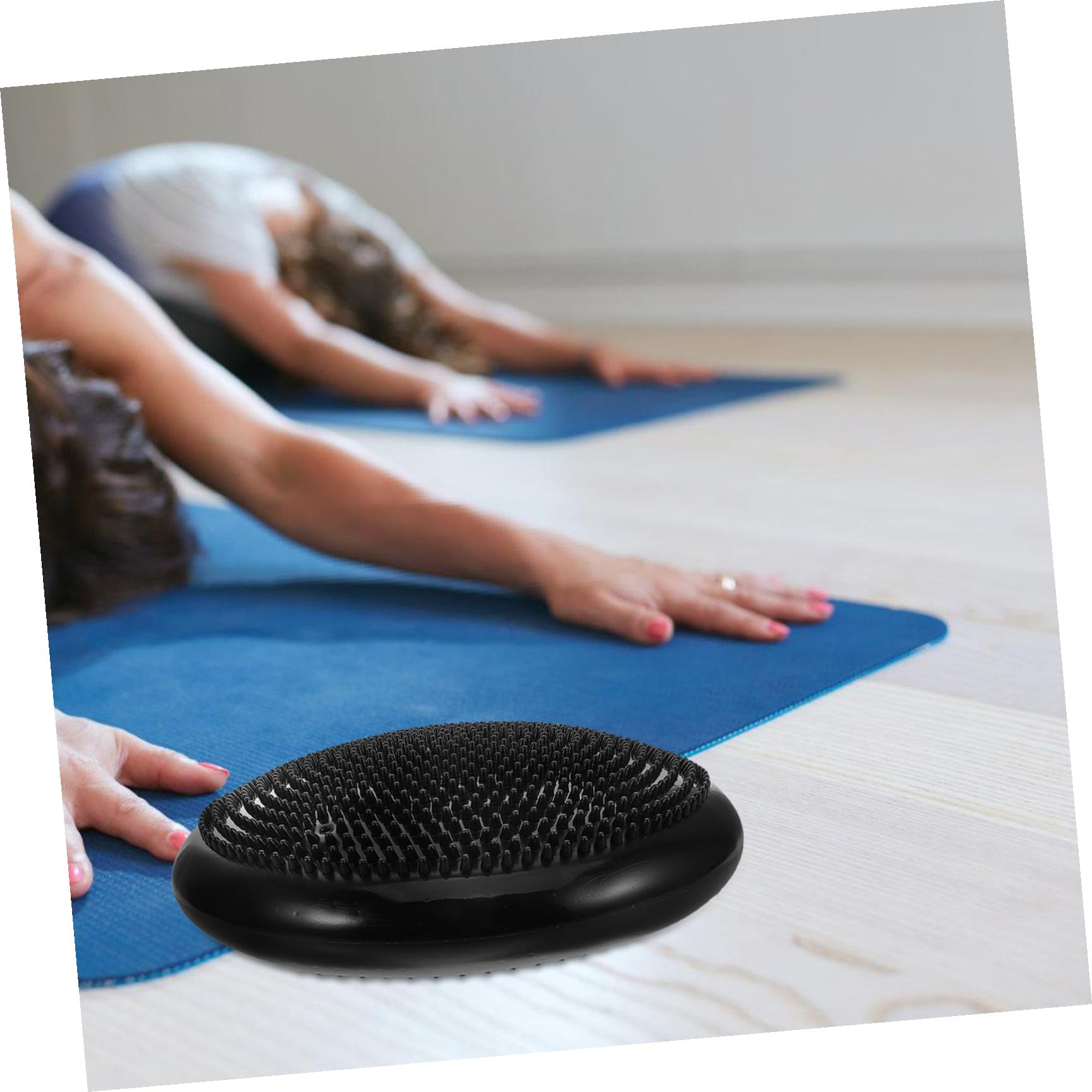 2 Stück Aufblasbares Rundes Yoga Balance Kissen aus Pvc