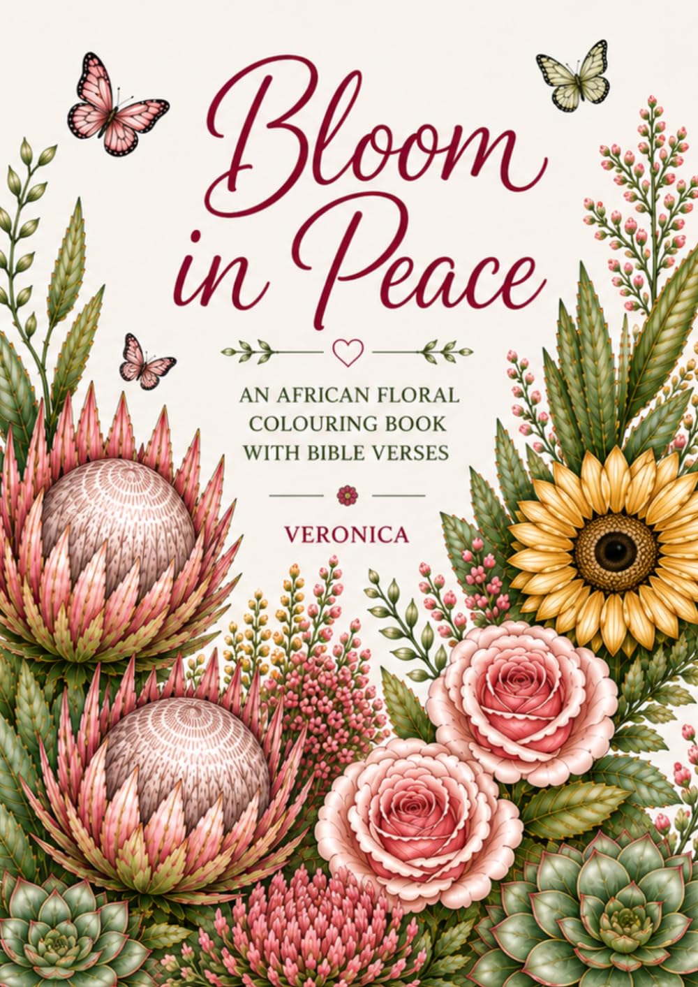 Bloom in Peace: An African Floral Coloring Book