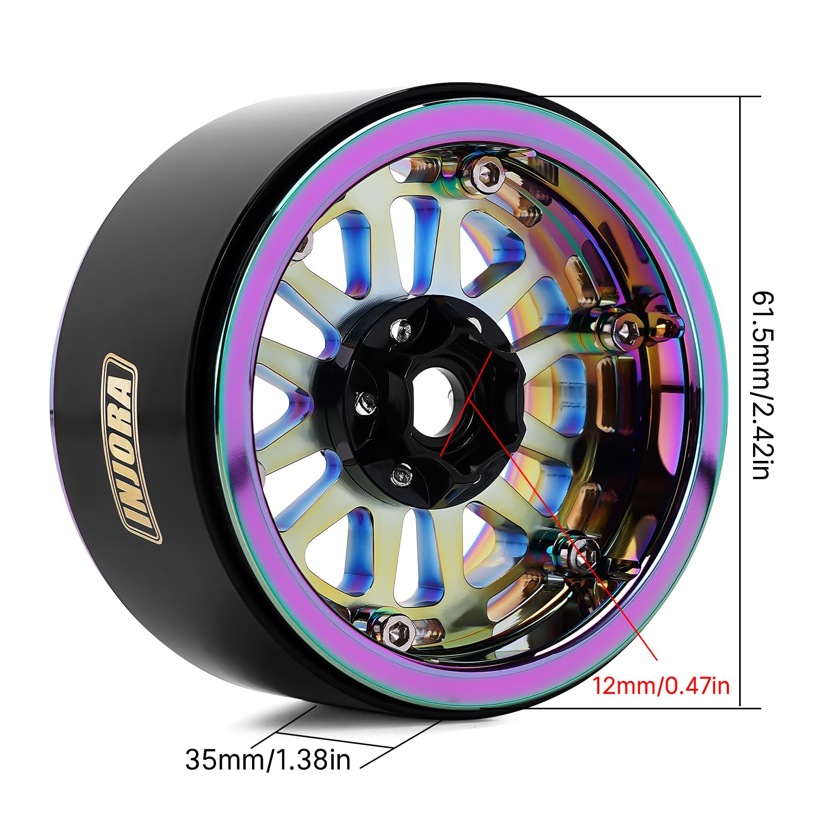Rueda Negra 335 Mm Para Tractor A Pedales Rolly Toys – Repuesto Resistente Y Fácil De Instalar, Acabado Mate