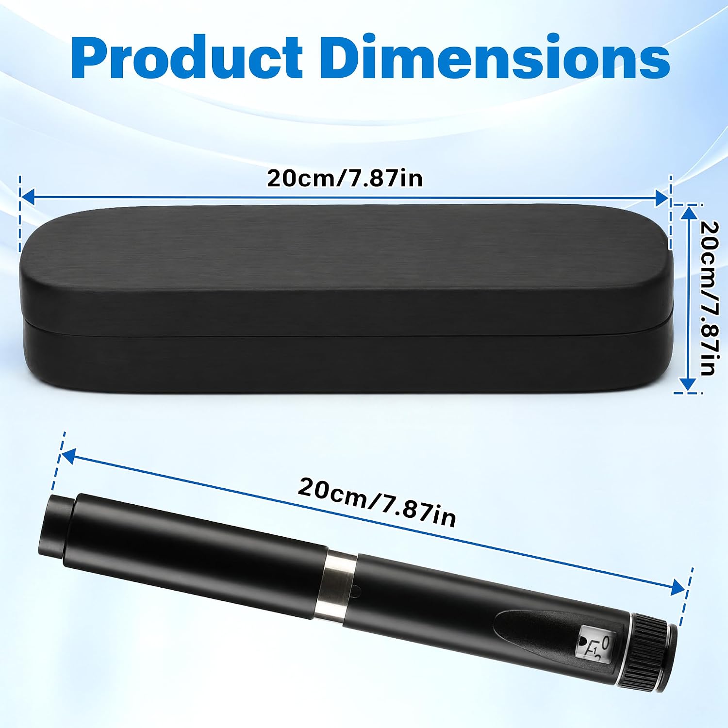 Reusable Peptide Pen Injector 60 Unit V2 Upgraded Black