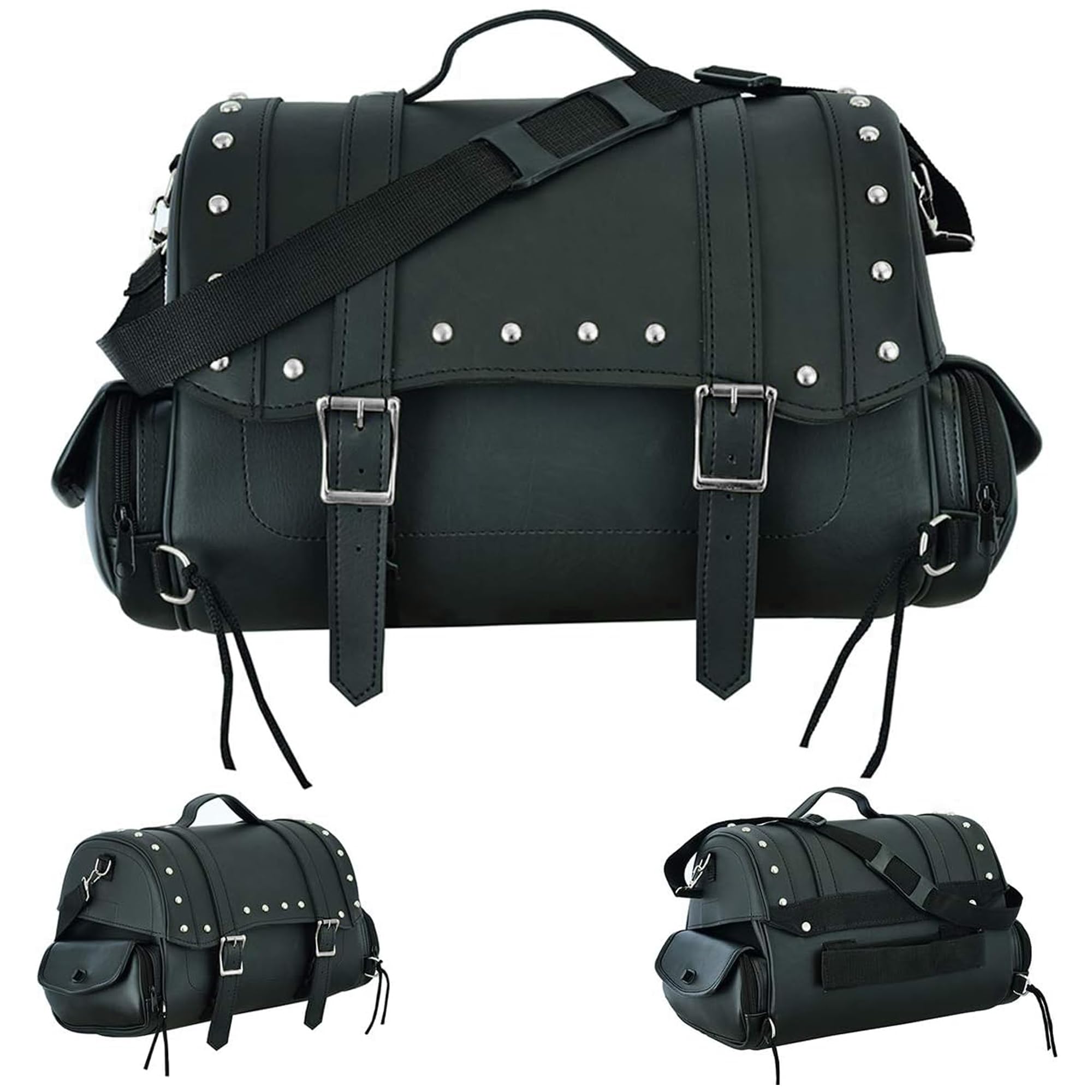 Motorrad Satteltaschen wasserdichte Motorrad Reisetasche große Kapazität echtes Leder Fahrrad-Sitztasche Motorradausrüstung (SB-286)